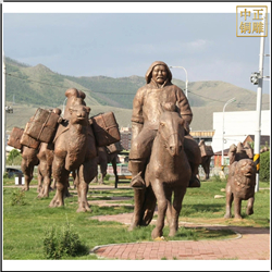 景觀駱駝銅雕塑鑄造廠